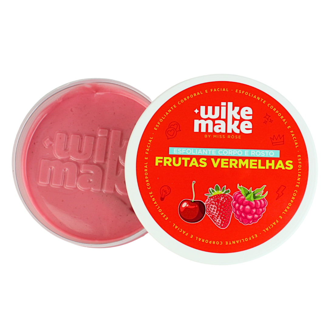 Esfoliante Corpo e Rosto Frutas Vermelhas - Wike Make By Miss Rôse.