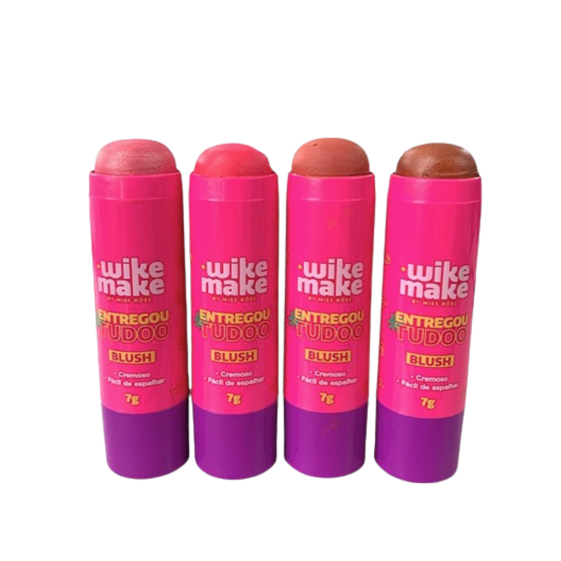 Stick Blush #ENTREGOUTUDOO Wike Make by Miss Rôse - Miss Rôse Brasil