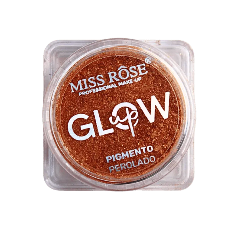 Pigmento Perolado Glow Up cor 04 Bronze - Miss Rôse - Miss Rôse Brasil