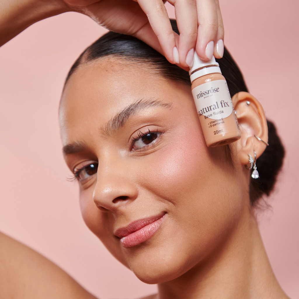 Base Fluída Natural Fix - Miss Rôse - Miss Rôse Brasil