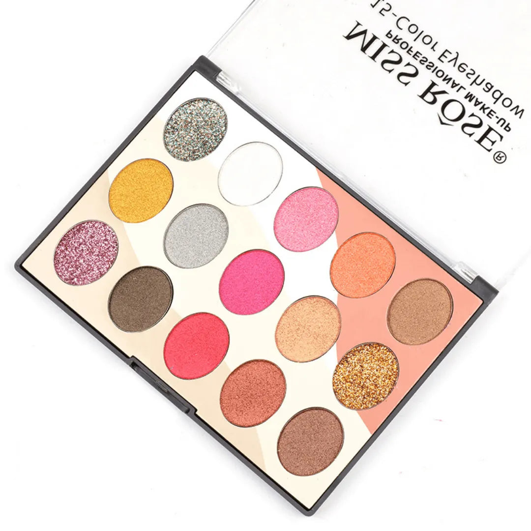 Paleta de Sombras Kit 15 cores Miss Rôse - Miss Rôse Brasil