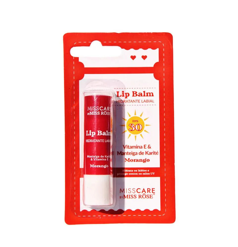 Lip Balm FPS 30 Morango Miss Rôse - Miss Rôse Brasil