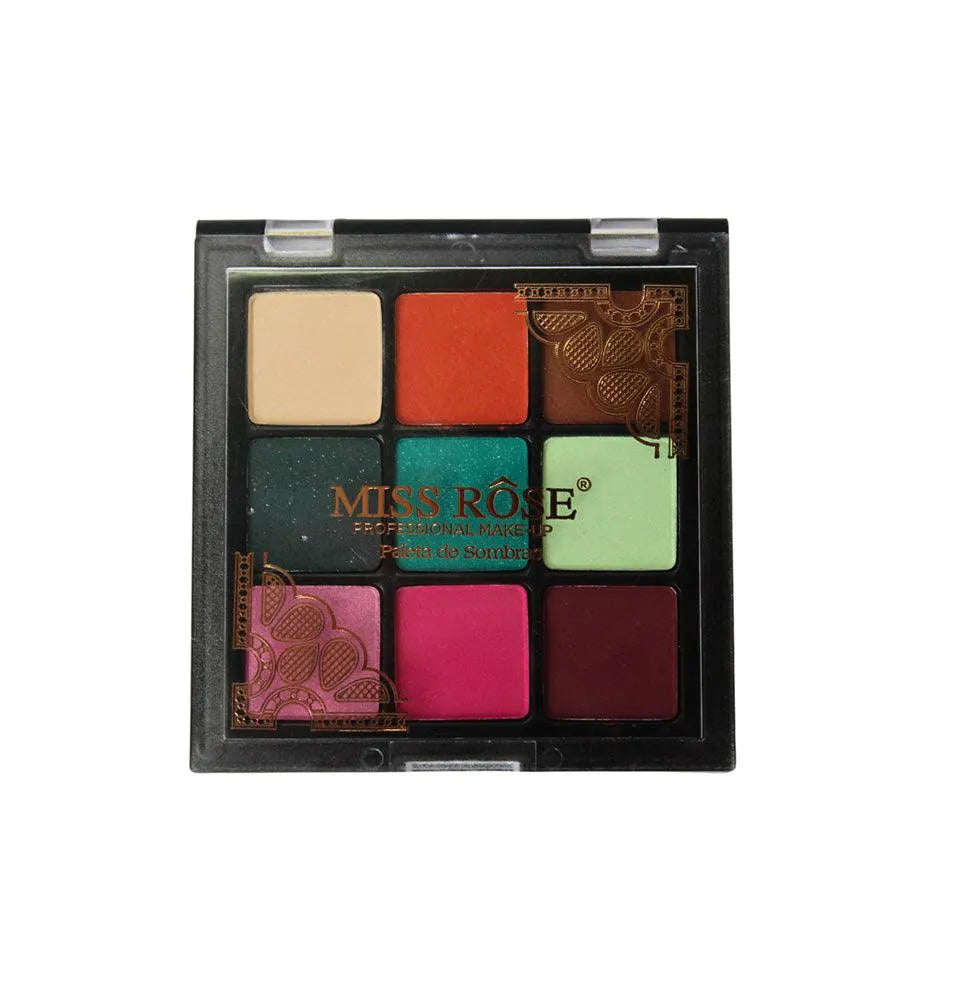 Paleta de Sombras 9 cores Renda cor 1 Miss Rôse - Miss Rôse Brasil