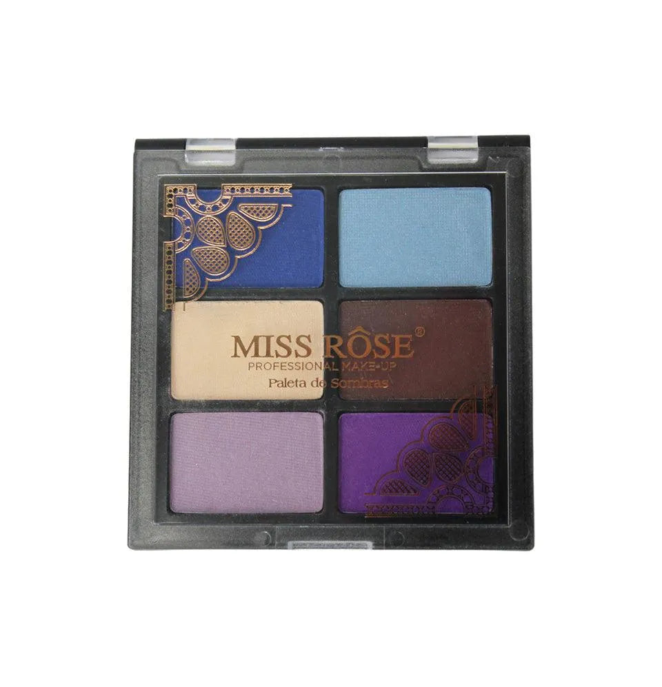 Paleta de Sombras 6 cores Renda cor 1 Miss Rôse - Miss Rôse Brasil