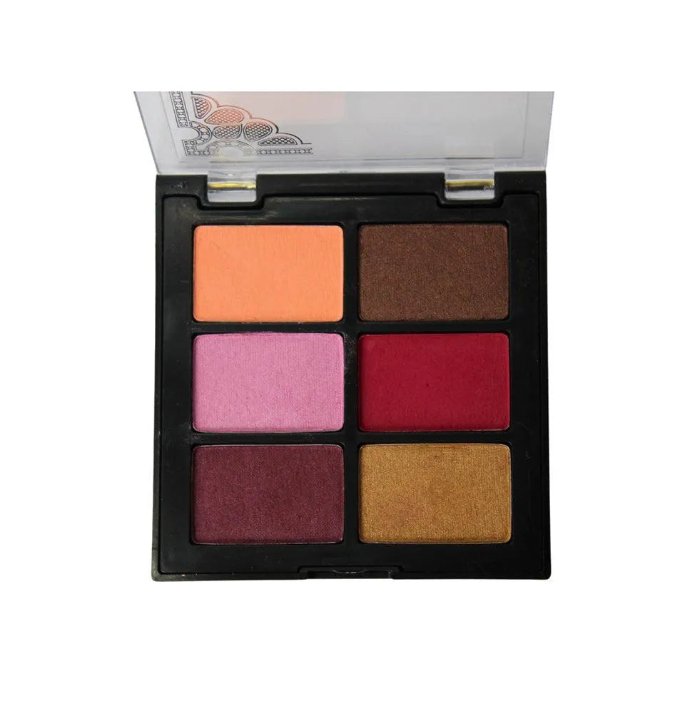 Paleta de Sombras 6 cores Renda cor 2 Miss Rôse - Miss Rôse Brasil