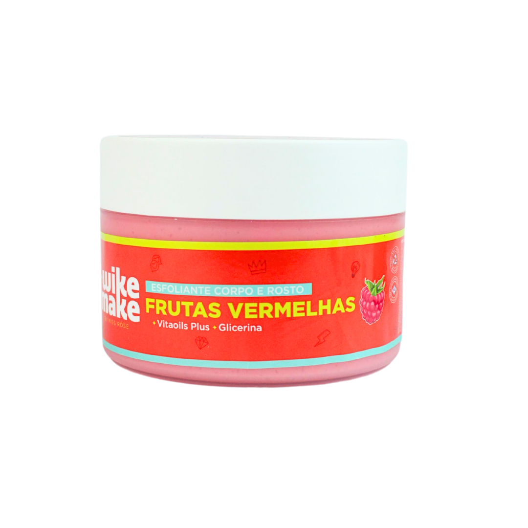 Esfoliante Corpo e Rosto Frutas Vermelhas - Wike Make By Miss Rôse.
