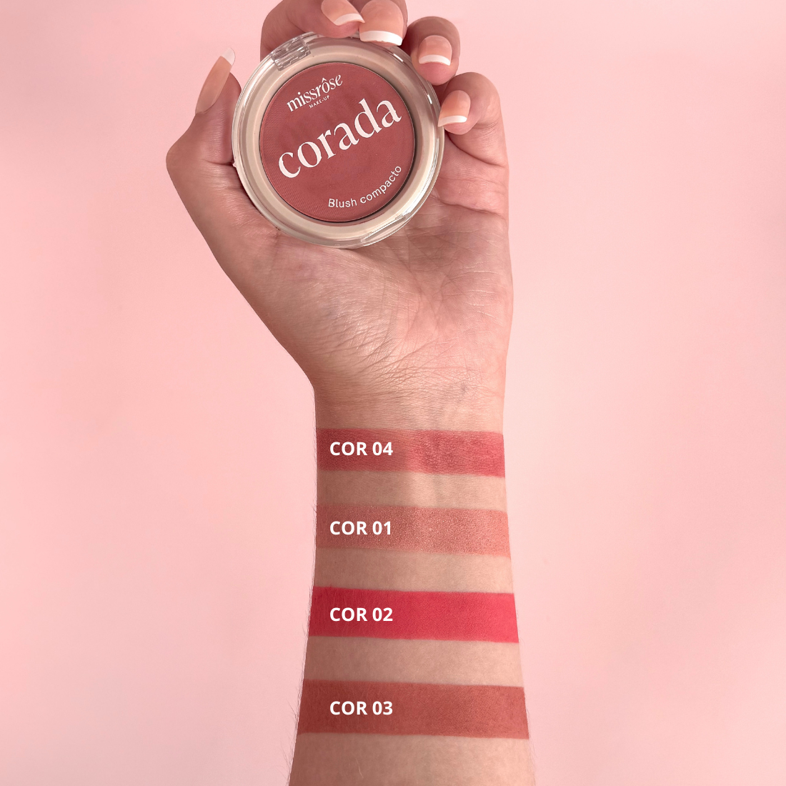 Blush Compacto Corada - Miss Rôse - Miss Rôse Brasil
