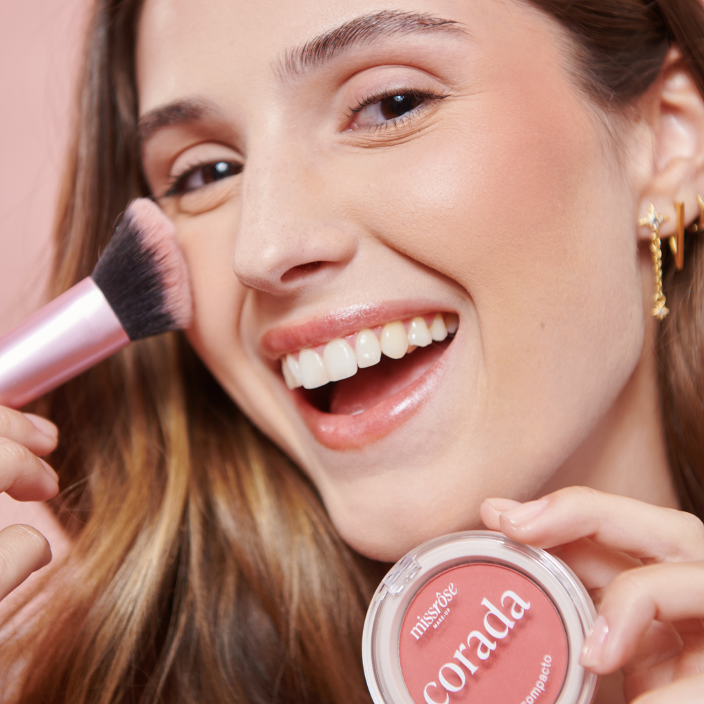 Blush Compacto Corada - Miss Rôse - Miss Rôse Brasil