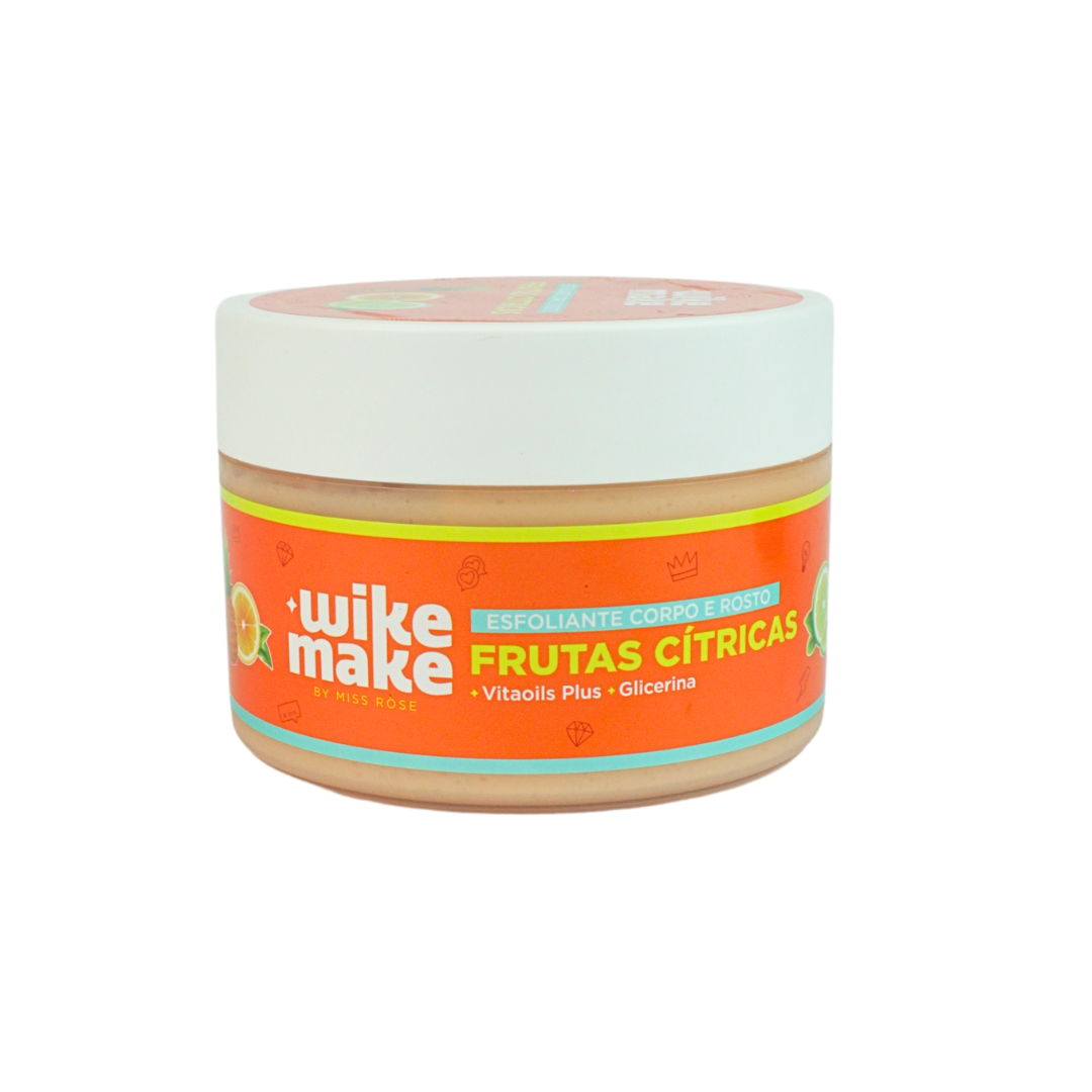 Esfoliante corpo e rosto Frutas Cítricas Wike Make By Miss Rôse