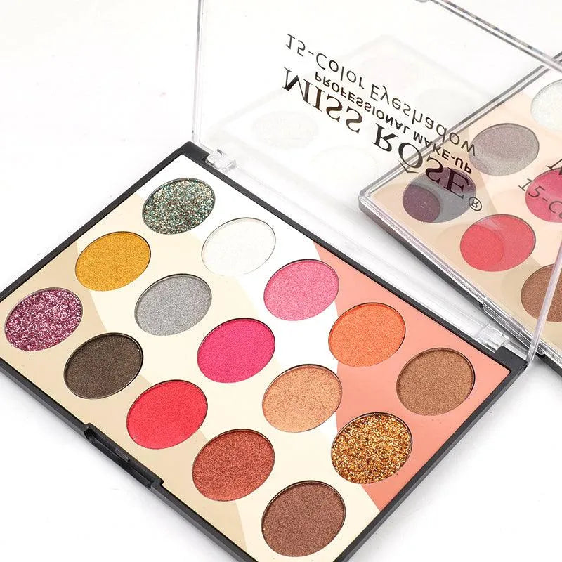 Paleta de Sombras Kit 15 cores Miss Rôse - Miss Rôse Brasil