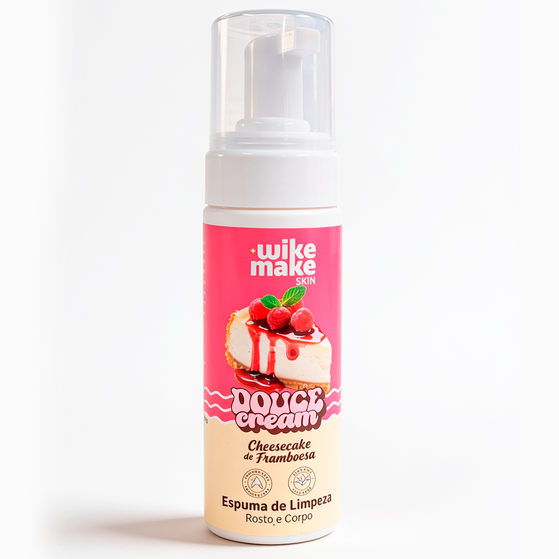 Espuma de Limpeza Douce Cream - Wike Make Skin - Miss Rôse Brasil