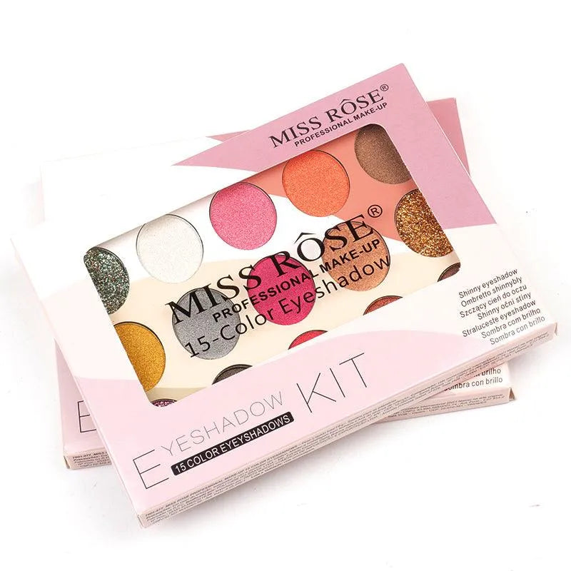 Paleta de Sombras Kit 15 cores Miss Rôse - Miss Rôse Brasil