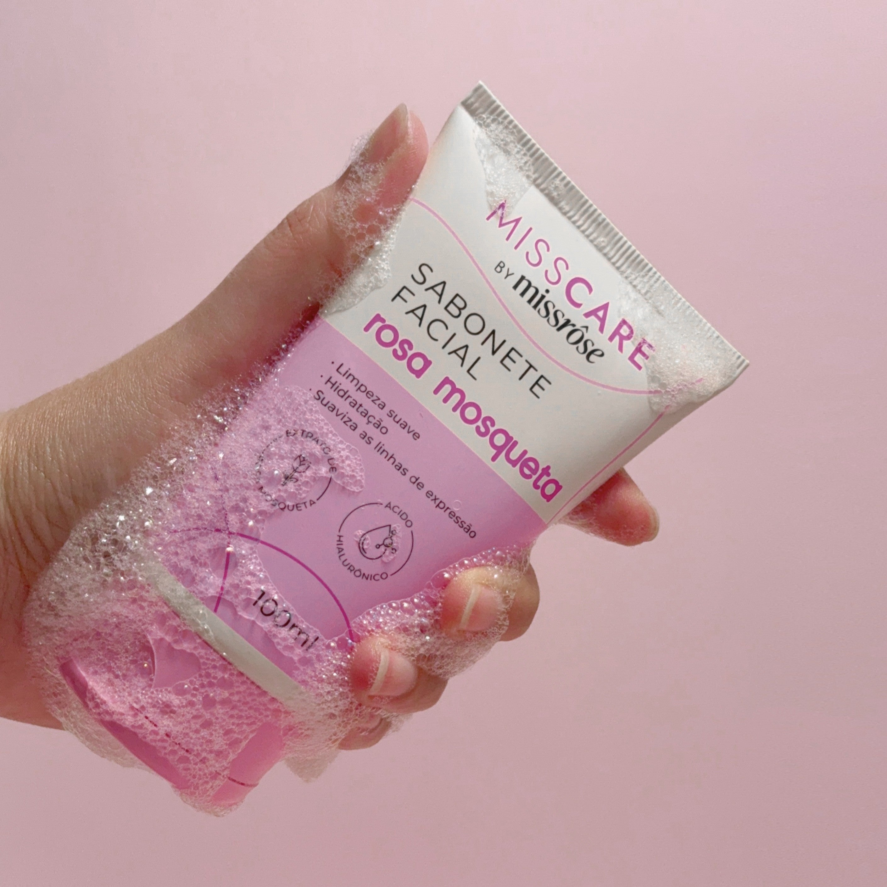 Sabonete Facial Rosa Mosqueta - Miss Care by Miss Rôse - Miss Rôse Brasil